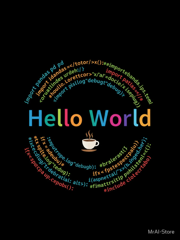 Thumbnail 4 of 4, iPhone Case, Coder Collection - Hello World designed and sold by MrAI-Store.