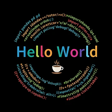 Artwork thumbnail, Coder Collection - Hello World by MrAI-Store