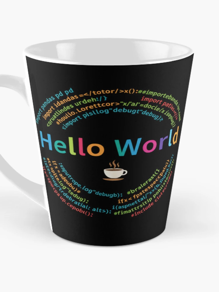 Thumbnail 3 of 4, Coffee Mug, Coder Collection - Hello World designed and sold by MrAI-Store.