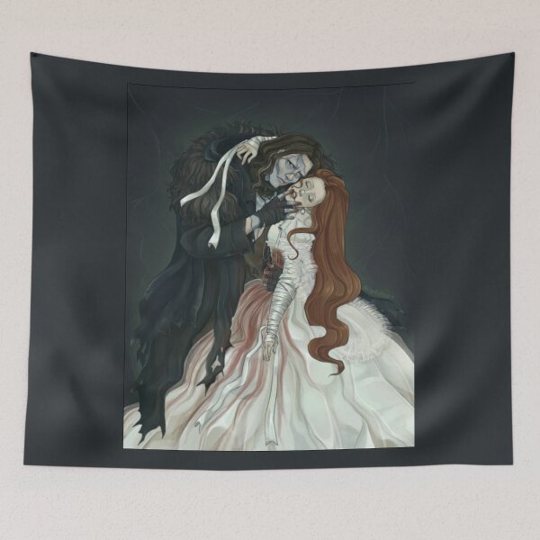 Item preview, Frankenstein 2025 T-Shirt – Gothic Romance Horror Tee Featuring The Creature and Elizabeth Lavenza designed and sold by Kerryberri.