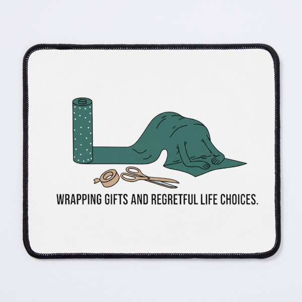 Item preview, Wrapping Gifts And Regretful Life Choices Shirt | Funny Christmas Parent Humor designed and sold by kinany00.