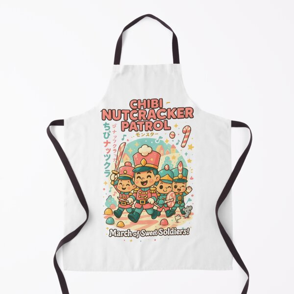 Item preview, Chibi Nutcracker Patrol – Cute Christmas Toy Soldier Squa designed and sold by Snackwear Apparel.