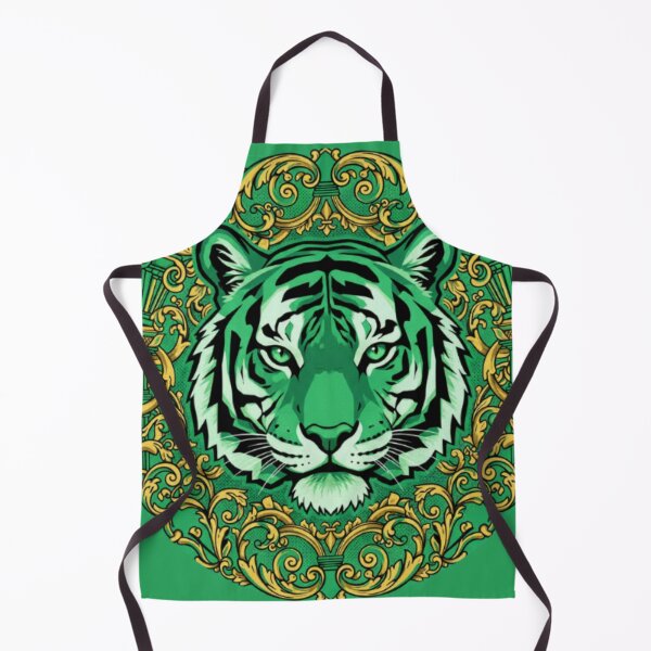 Aperçu de l'œuvre Tigre vert et baroque doré créée et vendue par DesignsByPrnces.