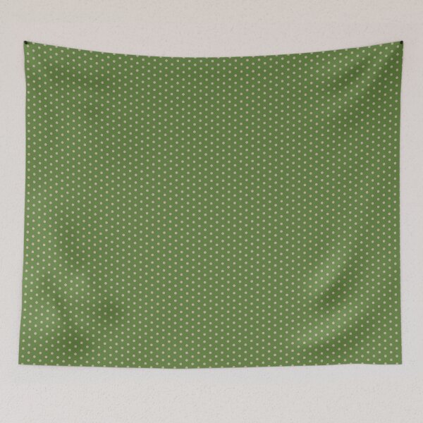 Item preview, Retro green and beige polka dot designed and sold by Karf  ..