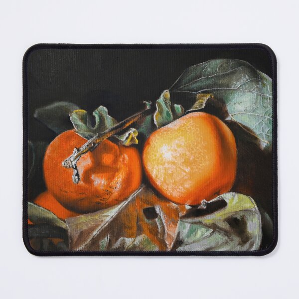 Item preview, Persimmons with Autumn Leaves designed and sold by LukianArtPrint.