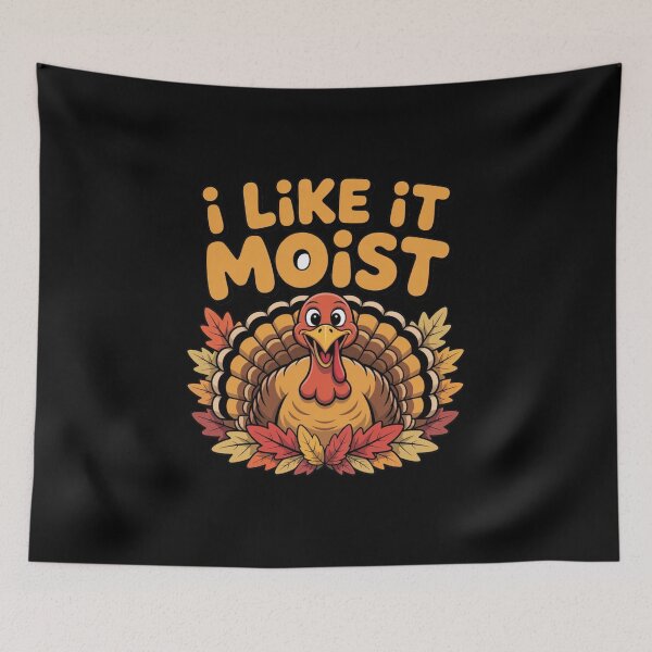 Item preview, Funny Turkey Day Shirt – I Like It Moist – Men Women Thanksgiving Gif designed and sold by STEPHEN-KEMP.