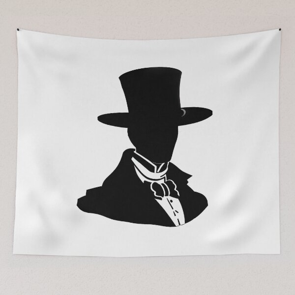 Item preview, Elegant Anonymity: Formal Silhouette in Top Hat designed and sold by LanaGustavsson.