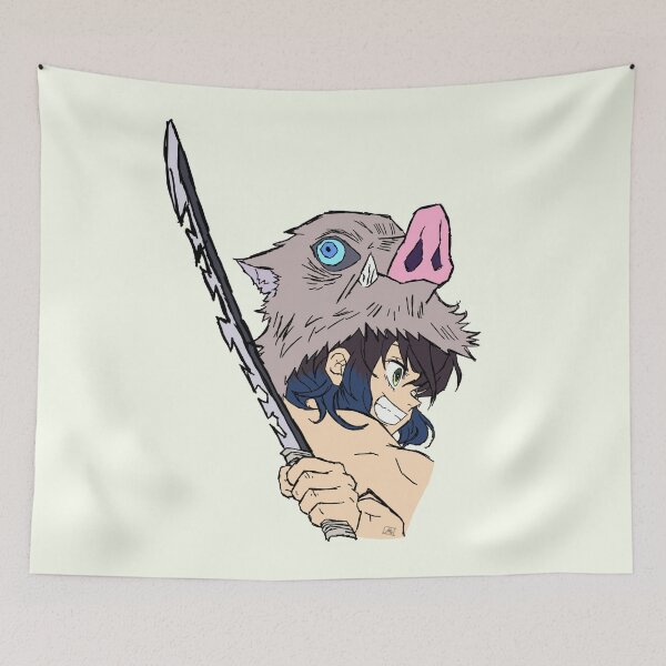 Item preview, Inosuke Hashibira- Kimetsu no yaiba fanart designed and sold by Illehcimart.