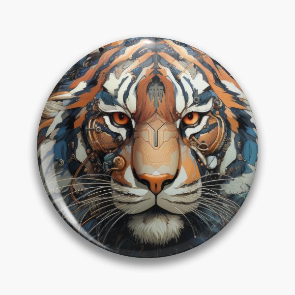 Item preview, Cybernetic Tiger with Dynamic Tech Patterns designed and sold by Daagath.