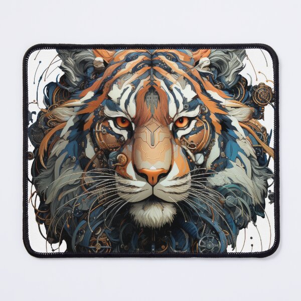 Item preview, Cybernetic Tiger with Dynamic Tech Patterns designed and sold by Daagath.
