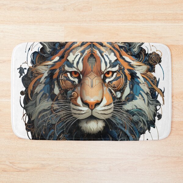 Item preview, Cybernetic Tiger with Dynamic Tech Patterns designed and sold by Daagath.