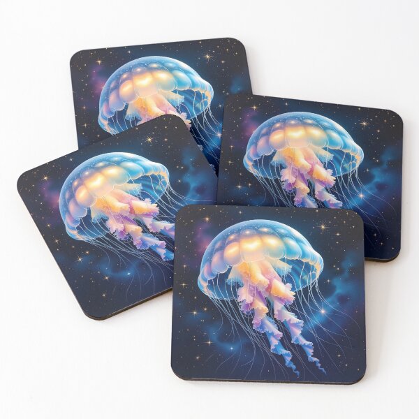 Item preview, Luminous Fantasy Jellyfish Floating in Space designed and sold by homydesign.