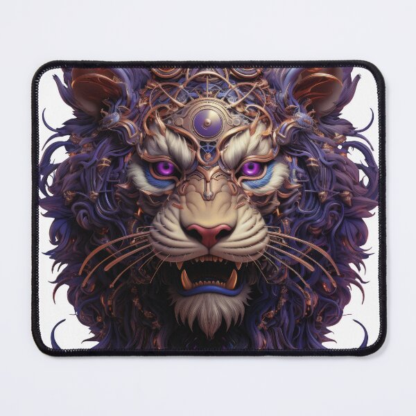 Item preview, Mythic Cyber Tiger with Violet Eyes and Horned Tech designed and sold by Daagath.