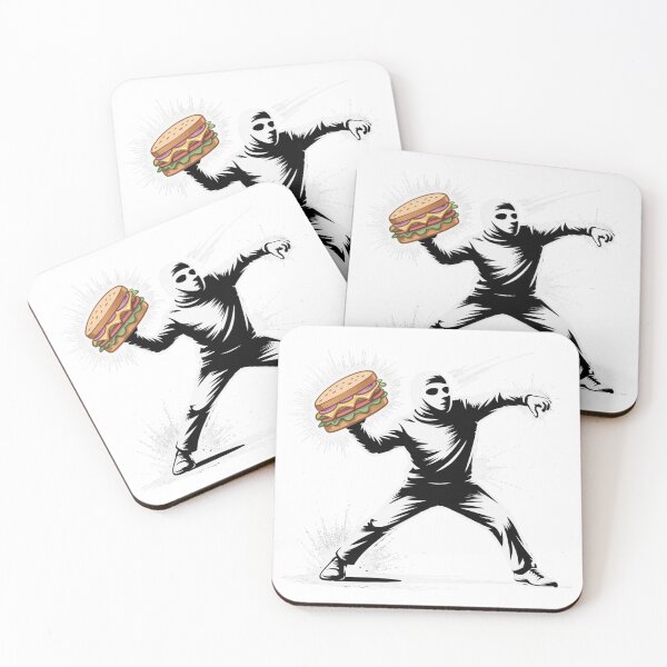 Item preview, Sandwich Thrower Street Art | Funny Protest Graffiti Parody designed and sold by Dazai_shop⭐⭐⭐⭐⭐.