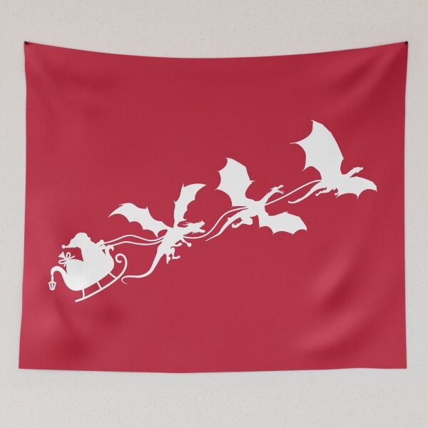 Item preview, Santa Sleigh Pulled by Dragons designed and sold by kjanedesigns.