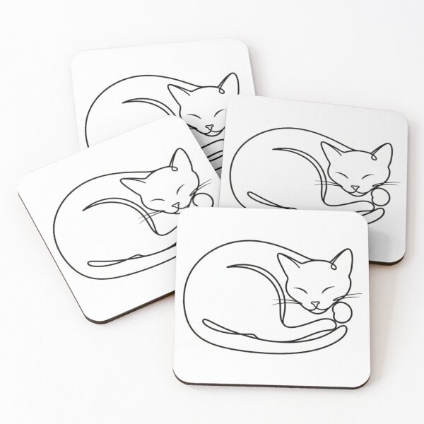 Item preview, Minimalist Cat Line Art: Elegant Feline Sketch designed and sold by EverBranz-stor.