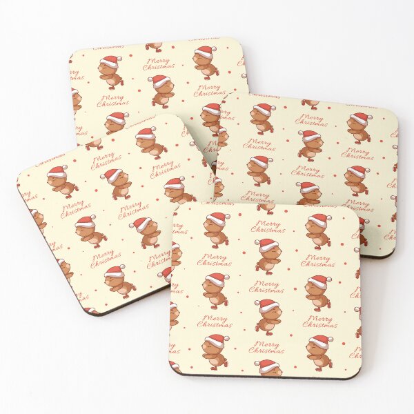 Item preview, Cute Christmas pattern with a kawaii bear designed and sold by IrinaCuteLab.