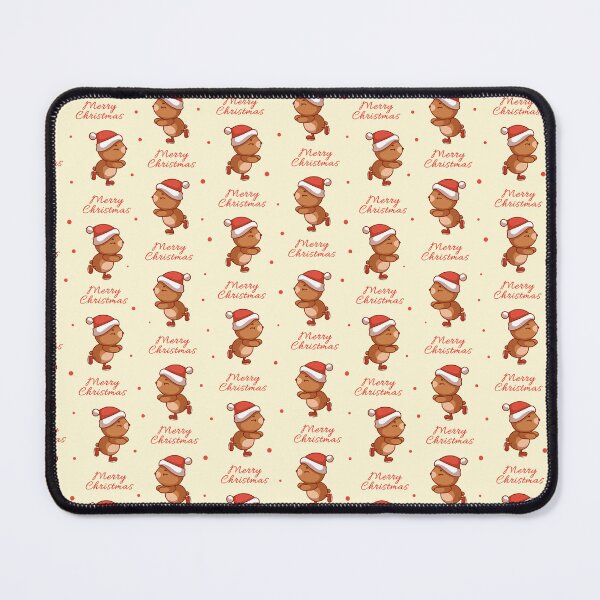 Item preview, Cute Christmas pattern with a kawaii bear designed and sold by IrinaCuteLab.