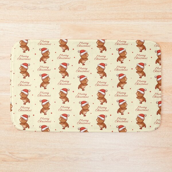 Item preview, Cute Christmas pattern with a kawaii bear designed and sold by IrinaCuteLab.