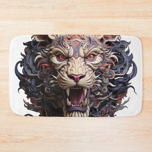 Item preview, Roaring Cyber Tiger with Fluid Mech Design designed and sold by Daagath.