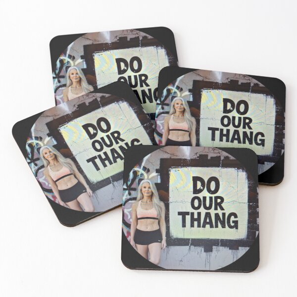 Item preview, do our thang round workout colorful fitness design designed and sold by SmashingDeals.