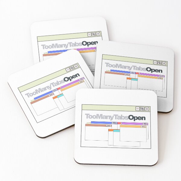 Item preview, Too Many Tabs Open – Tech Humor & Work From Home Meme designed and sold by ade-datt.