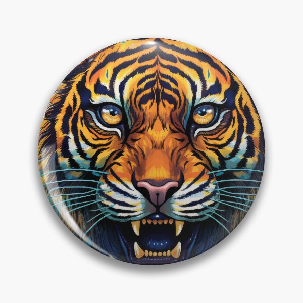 Item preview, Fierce Neon Tiger Emerging from Water Splash designed and sold by Daagath.
