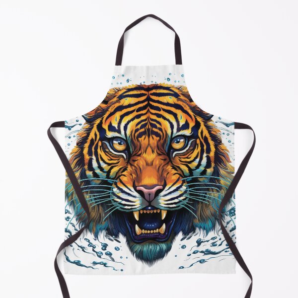 Item preview, Fierce Neon Tiger Emerging from Water Splash designed and sold by Daagath.