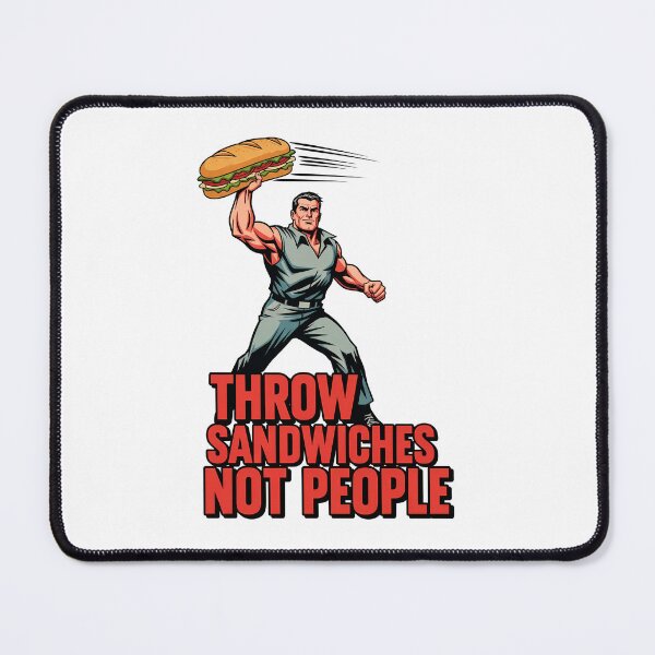 Item preview, Throw Sandwiches Not People – Sandwich Guy Poster Design 2 designed and sold by WallaceSilvaART.