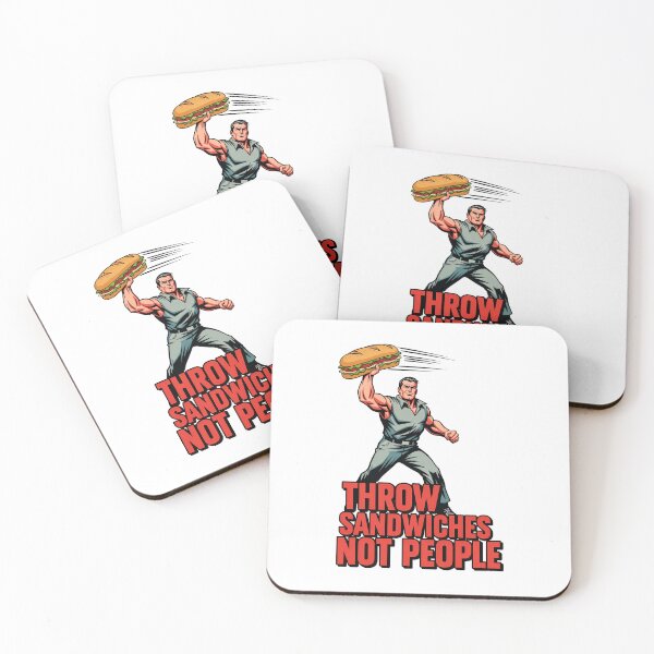 Item preview, Throw Sandwiches Not People – Sandwich Guy Poster Design 2 designed and sold by WallaceSilvaART.