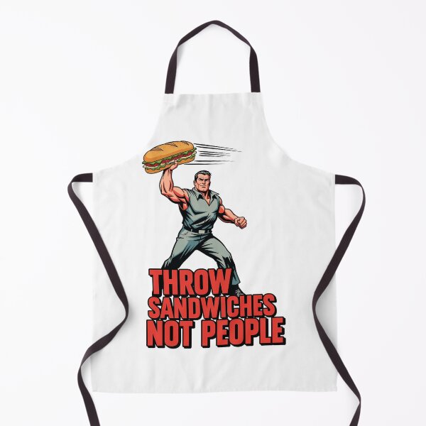 Item preview, Throw Sandwiches Not People – Sandwich Guy Poster Design 2 designed and sold by WallaceSilvaART.