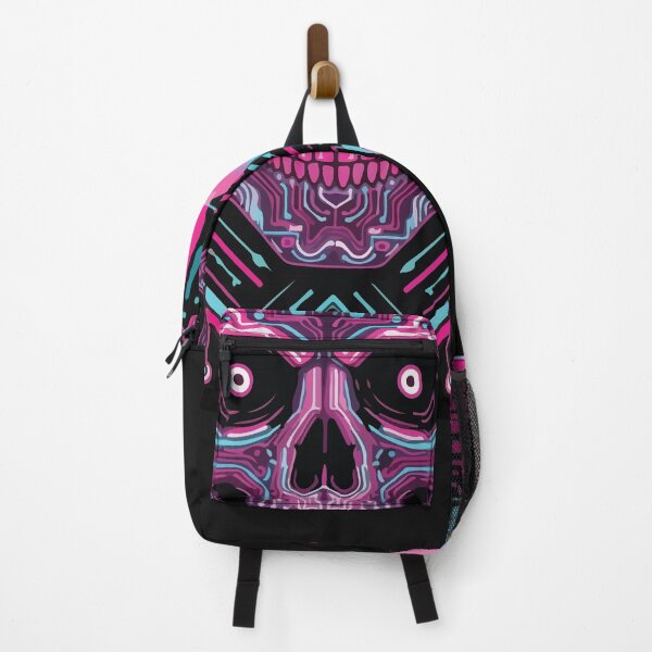 Item preview, Cyber Skull Circuit Sticker | Neon Tech Synthwave Sci-Fi Art designed and sold by MemoriaWear.
