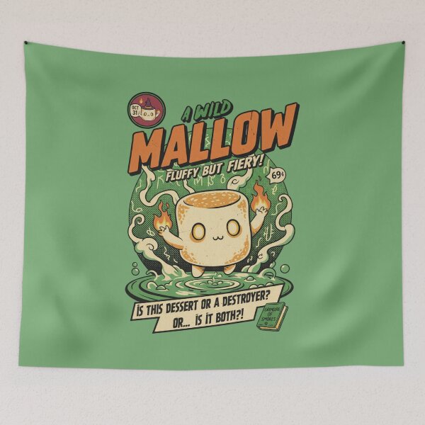 Item preview, A Wild Mallow - Fluffy But Fiery Marshmallow Comic Cover designed and sold by AwesomeBeyondLimits.