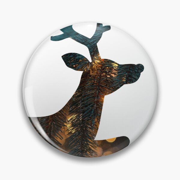 Aperçu de l'œuvre Silhouette de renne de Noël – Décoration lumineuse et artistique en pin créée et vendue par GivingJoy.