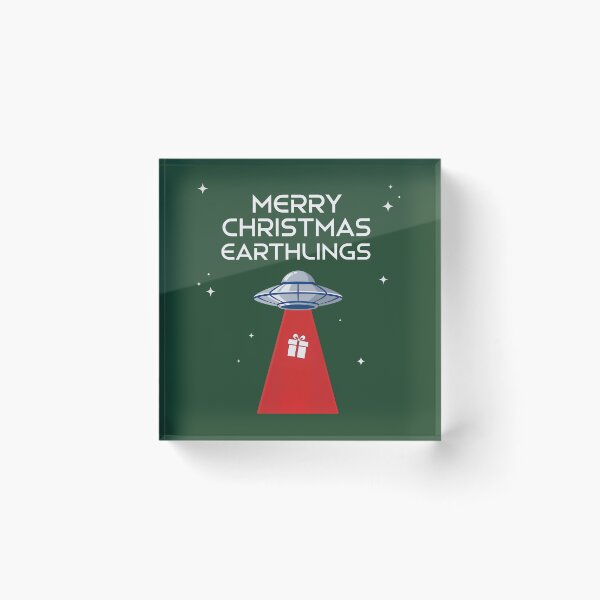 Item preview, Merry Christmas, Earthlings, The Festive UFO! designed and sold by DoceVaga.
