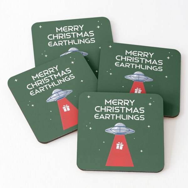 Item preview, Merry Christmas, Earthlings, The Festive UFO! designed and sold by DoceVaga.