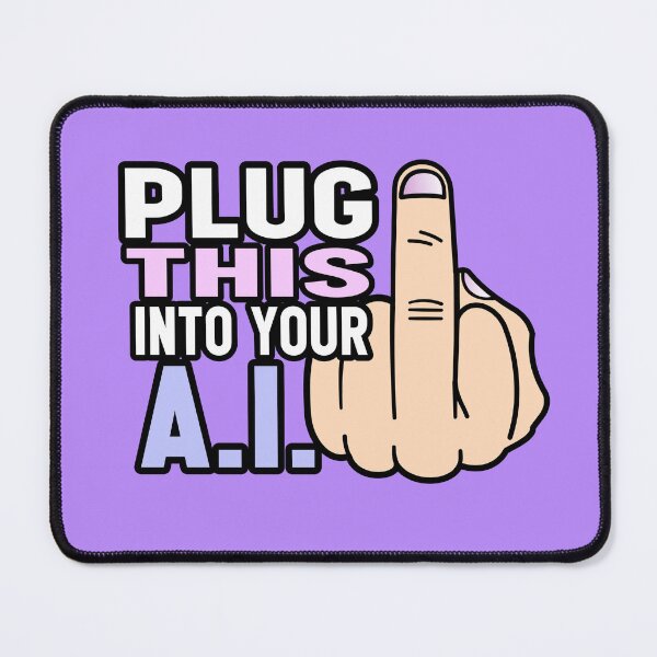 Item preview, Plug This into your A.I. - Cartoon Middle Finger designed and sold by dcroffe.