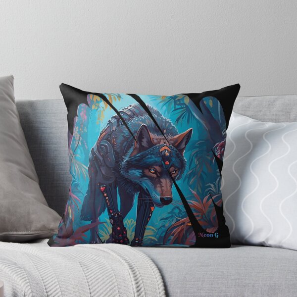 Item preview, Wolf prowling a neon jungle in Augmented reality 4 designed and sold by Neon G.