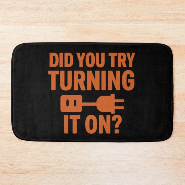 Item preview, Did You Try Turning It On? - Retro Tech Support Humor Design designed and sold by Work Life Tees.