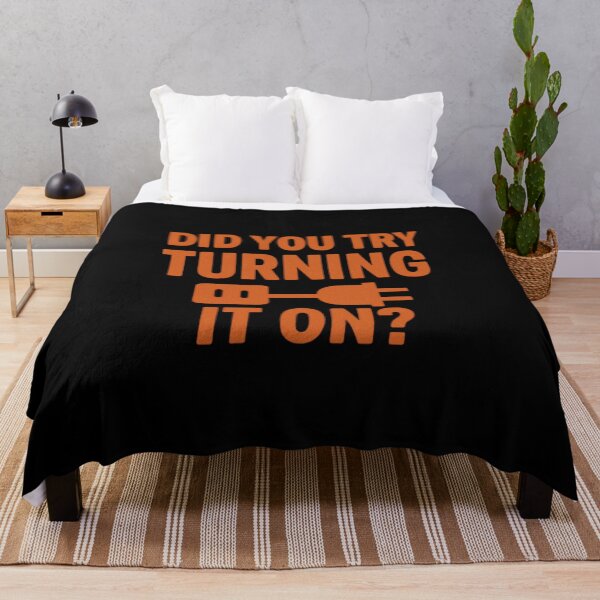 Item preview, Did You Try Turning It On? - Retro Tech Support Humor Design designed and sold by Work Life Tees.
