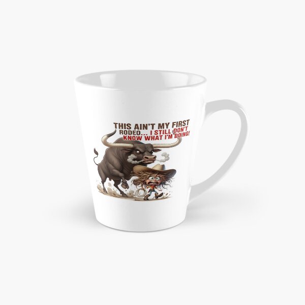 Artikelvorschau, Das ist nicht mein erstes Rodeo… Ich weiß immer noch nicht, was ich tue – Cowboy-Chaos-Humor entworfen und verkauft von AmaJoy Designs .