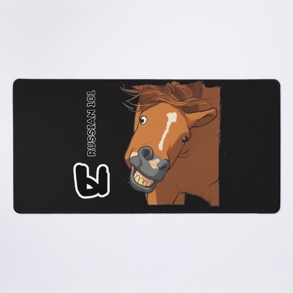 Item preview, Russian Alphabet Struggle - Letter Ы - Funny Horse Face designed and sold by Russian101.