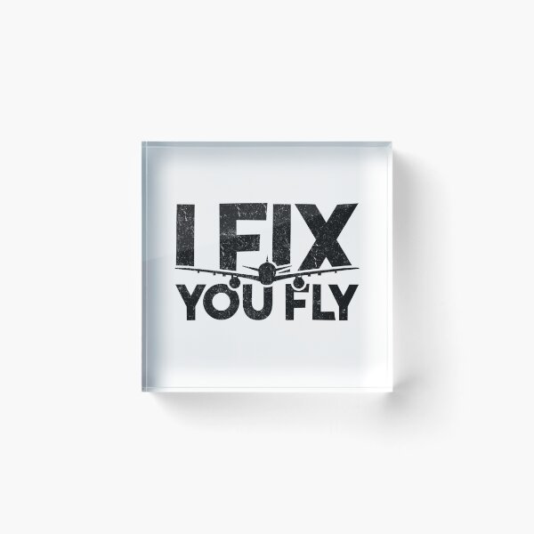 Item preview, I Fix You Fly – Aviation Mechanic Design designed and sold by JA World - Art & Design.