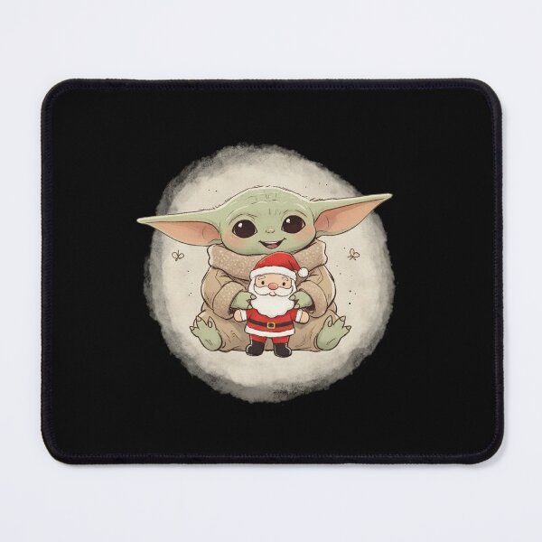 Artikelvorschau, BABY YODA MIT WEIHNACHTSMANN-PUPPE entworfen und verkauft von LIS AND MELIVERSO.