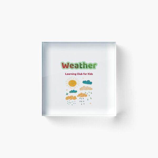 Item preview, Weather Learning Club for Kids designed and sold by AME Kids Designs.