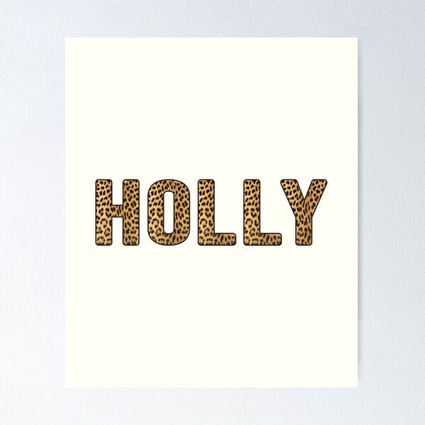 Item preview, Holly Name Leopard Print designed and sold by Jeallan Designs.