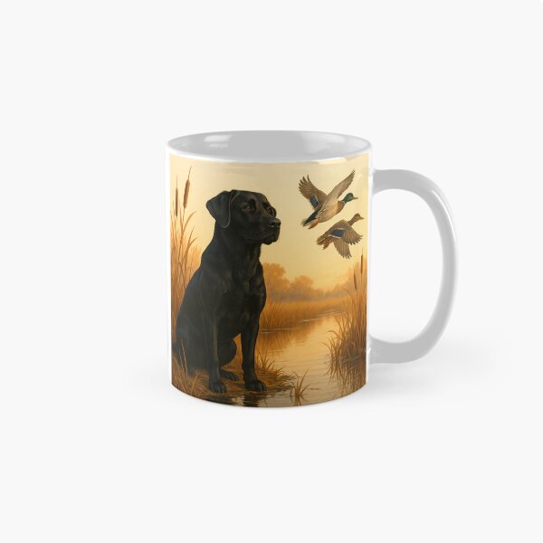Item preview, Nineties Vintage Labrador Retriever Duck Hunting designed and sold by ZBIFBOUETLA.