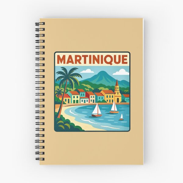 Item preview, Martinique - Island Harbor Retro Art designed and sold by Myra365Art.