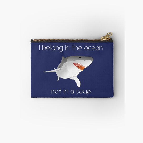 Item preview, I Belong in The Ocean and Not in A Soup - Save the Sharks Stop Finning designed and sold by ColorFlowArt.
