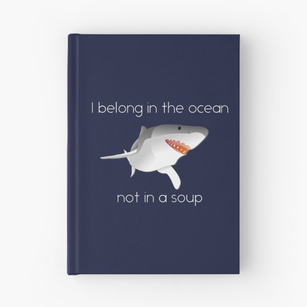 Item preview, I Belong in The Ocean and Not in A Soup - Save the Sharks Stop Finning designed and sold by ColorFlowArt.